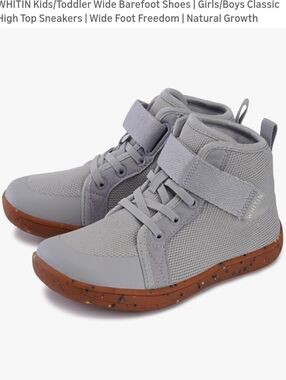 Barefoot, Within Brand, High Top Sneakers, European Size 33 (7-8 Year Olds)